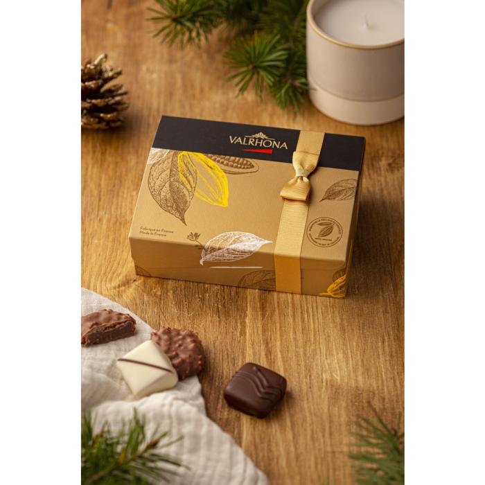 schachtel weihnachten 25 feine schokoladen durch valrhona