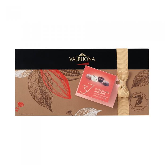 ballotin 37 bombones de chocolate - 345g por valrhona