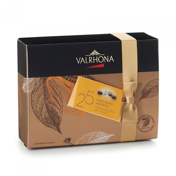 ballotin 25 bombones de chocolate - 230g por valrhona